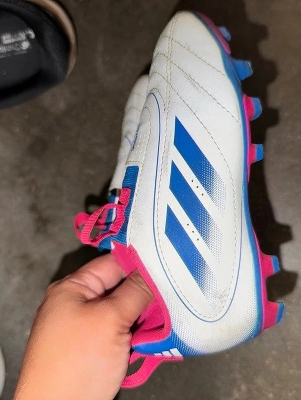adidas Goletto IX Laceless Firm/Multi-Ground Soccer Cleats Kids Soccer Cleats Si